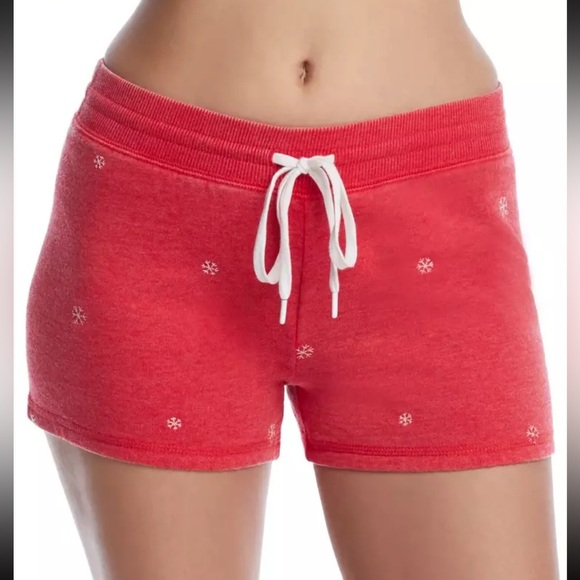 PJ Salvage Drawstring Embroidered Joyful Snowflake, size Large in “Red Hot”, NWT - Picture 2 of 9